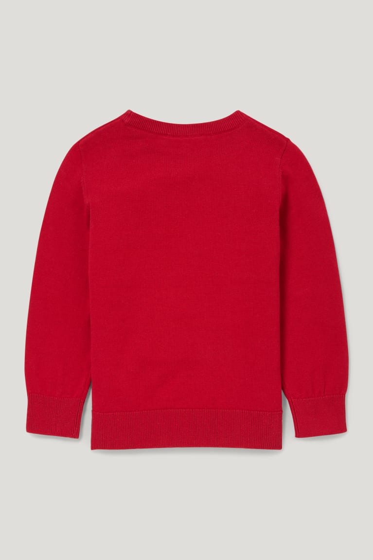 Red C&A Digger Shiny Girls' Jumper | BMOKH-6580