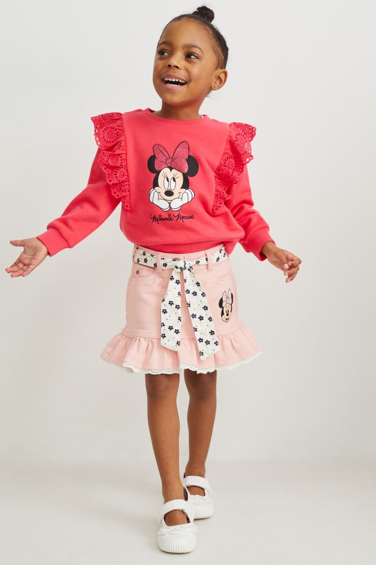 Red C&A Minnie Mouse Girls' Sweatshirts | AILNR-9203