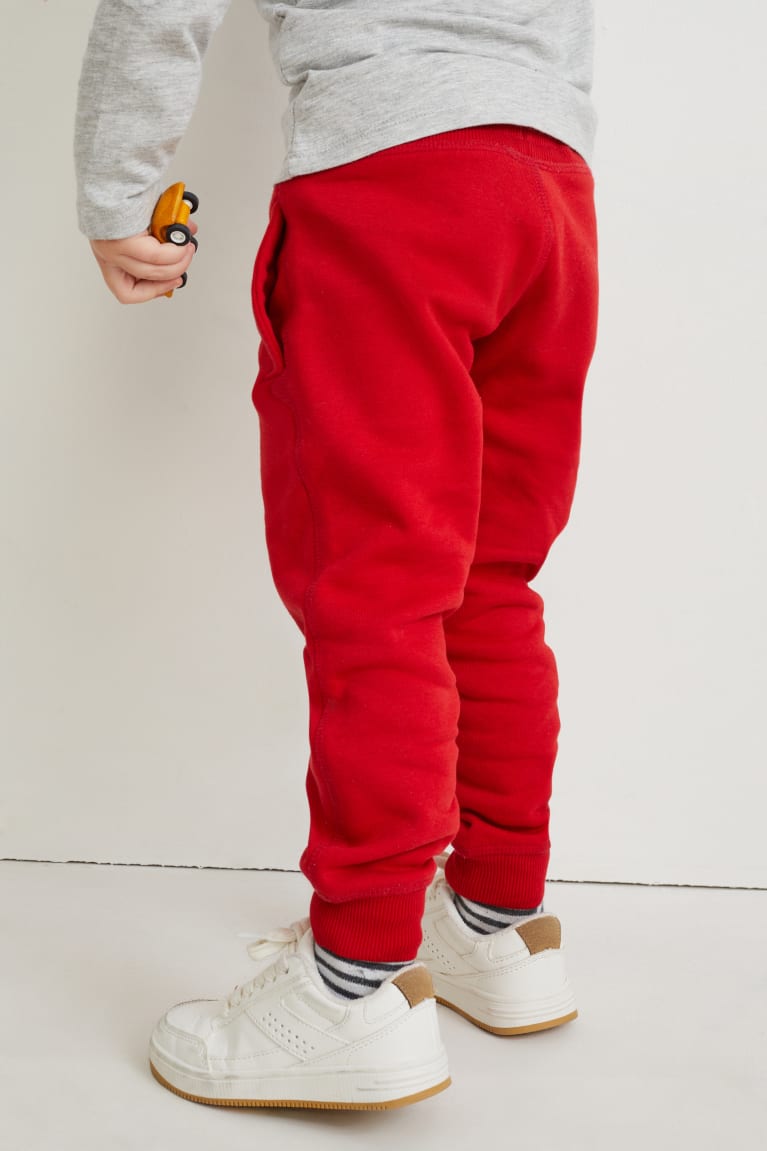 Red C&A Multipack Of 5 Joggers Boys' Trousers | CRBEX-3704