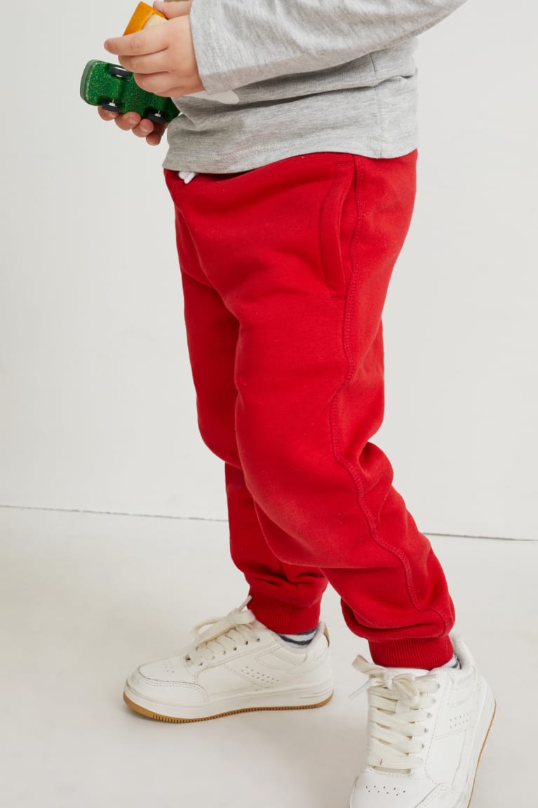 Red C&A Multipack Of 5 Joggers Boys' Trousers | CRBEX-3704