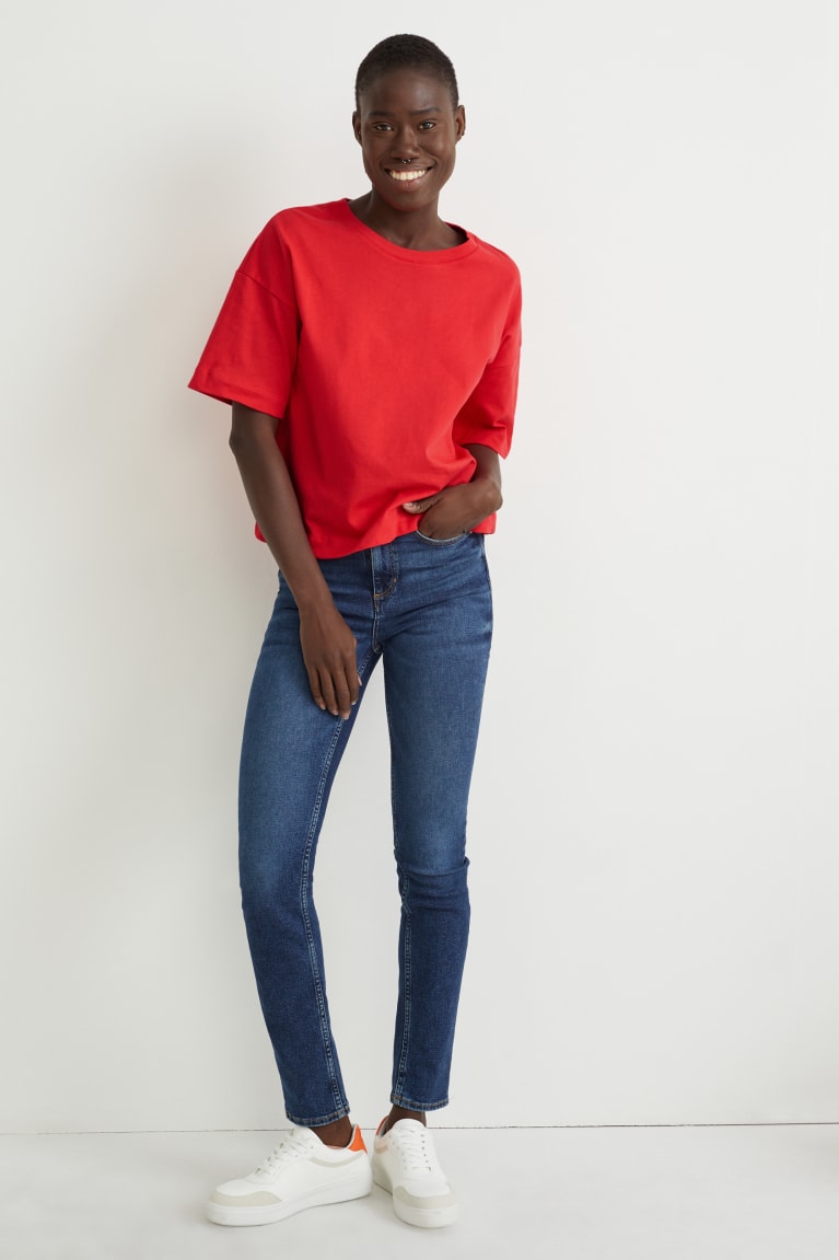 Red C&A Women's T-shirts | JBFWE-5913