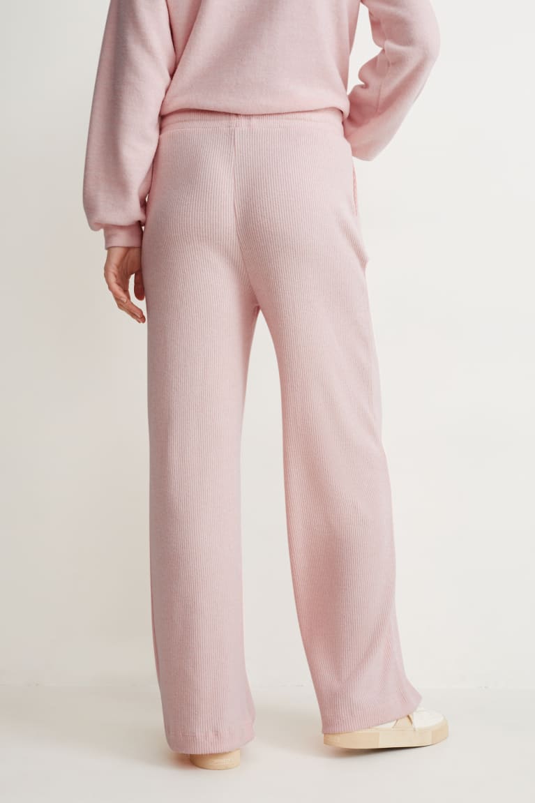 Rose C&A Jersey Loose Fit With Lenzing™ Ecovero™ Women's Trousers | FATPM-6315