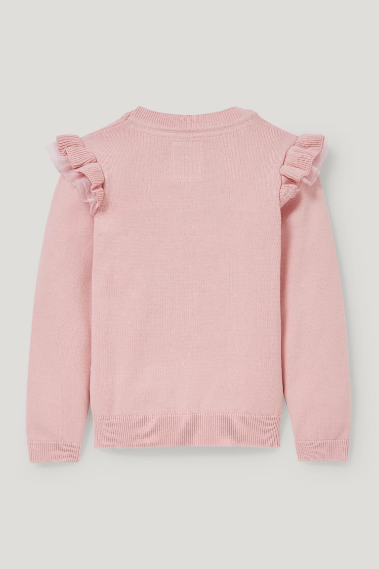 Rose C&A Minnie Mouse Shiny Girls' Jumper | PDTXR-8650