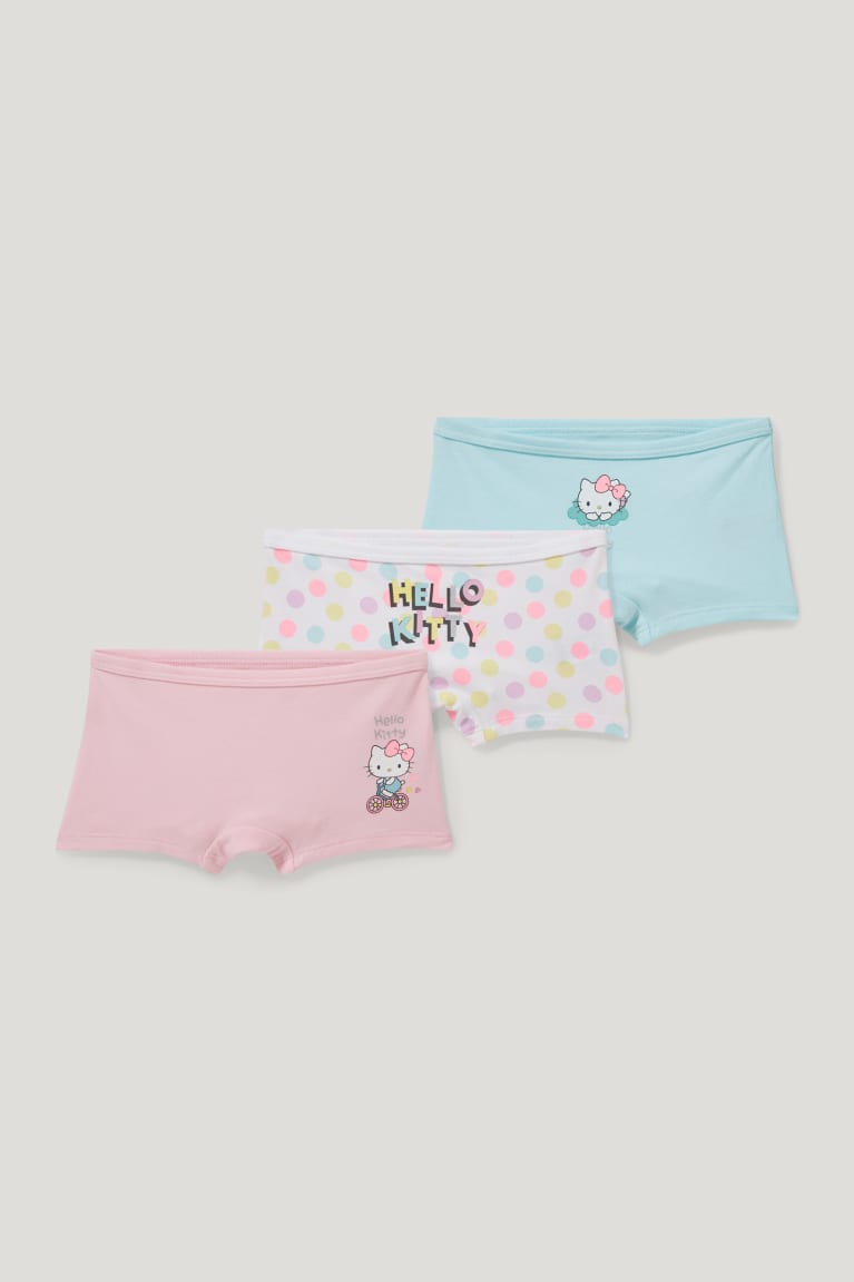 Rose C&A Multipack Of 3 Hello Kitty Organic Cotton Girls\' Underwear | SEBHU-9472