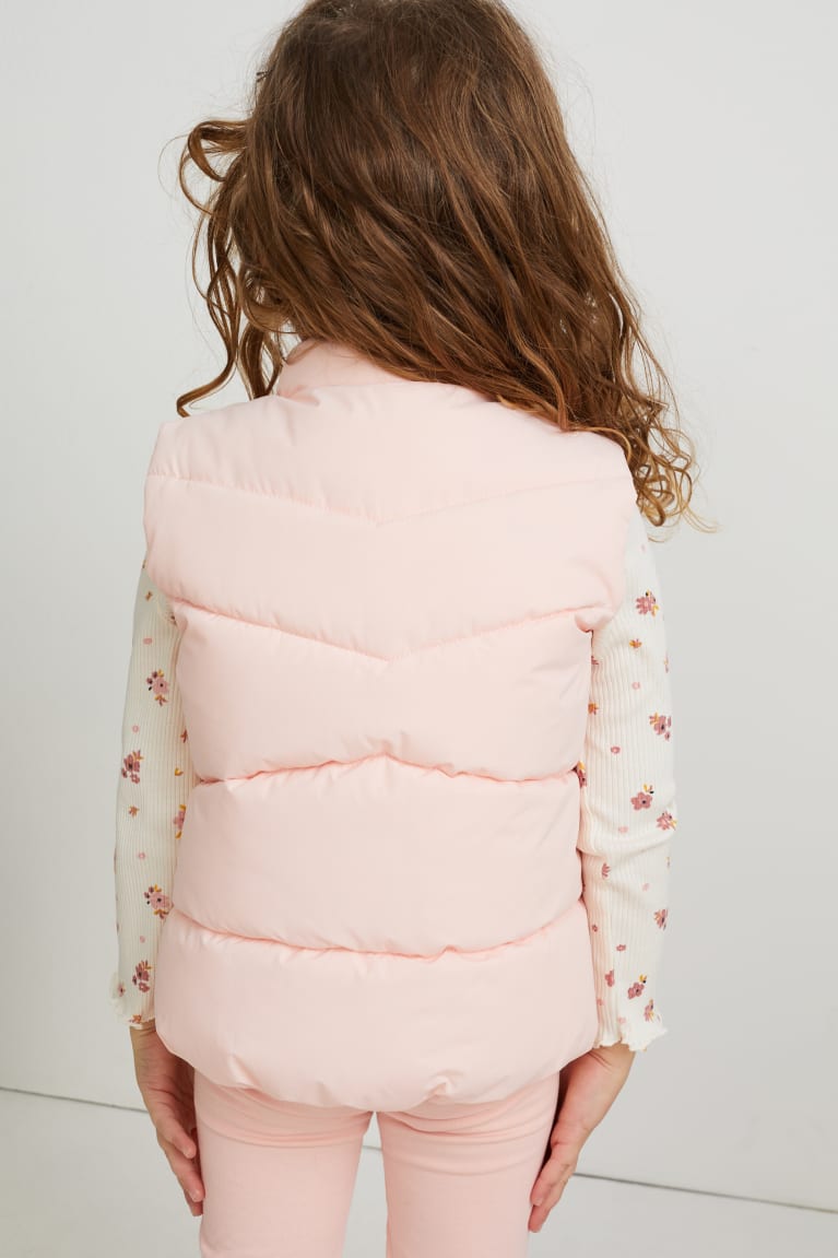 Rose C&A Quilted Gilet Recycled Girls' Jackets | XHLFZ-1879