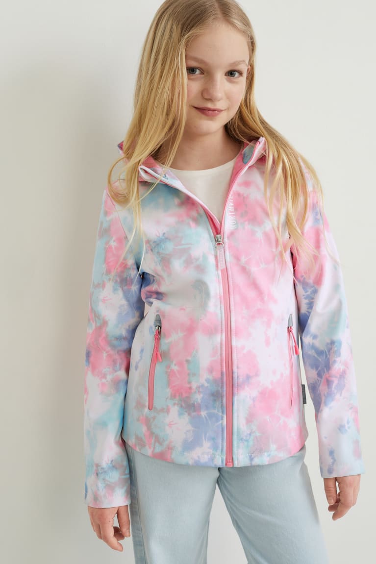 Rose C&A Softshell With Hood Girls\' Jackets | MSYVJ-2847