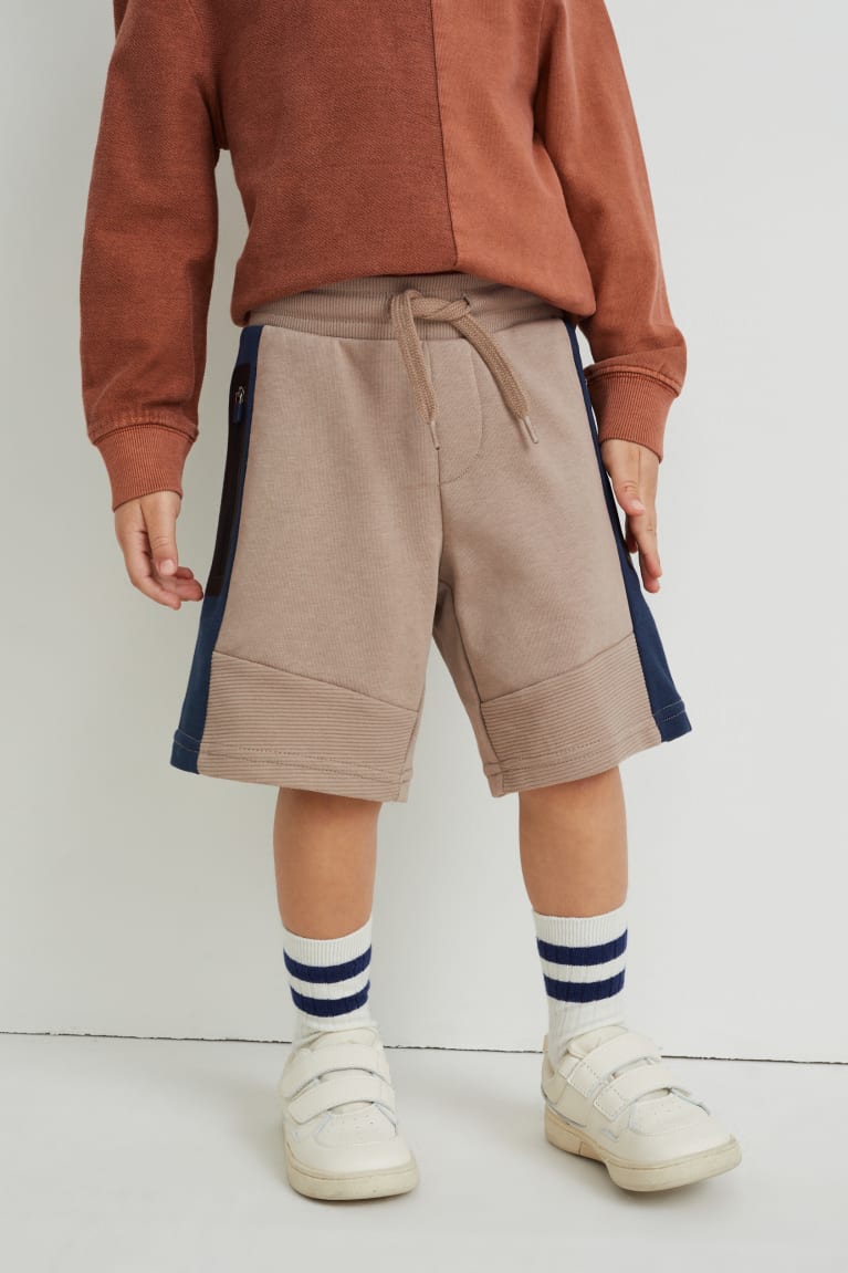 Taupe C&A Sweat Bermuda Boys' Trousers | YAVKH-3147