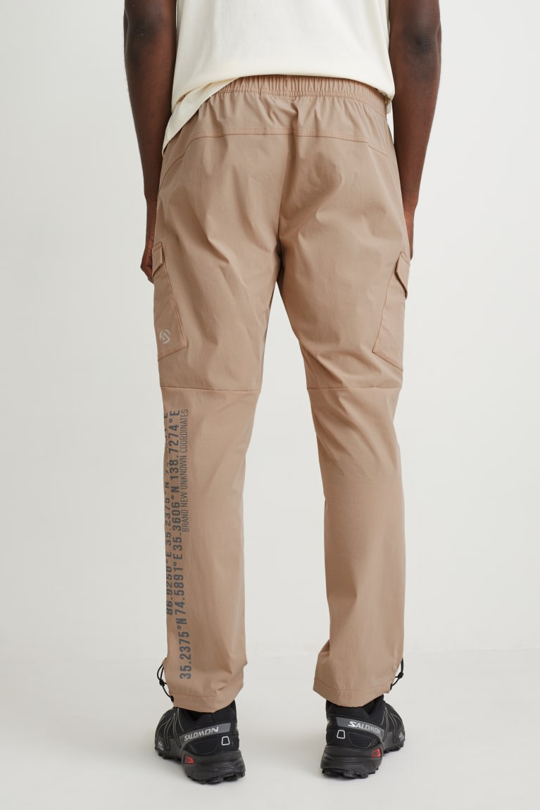 Taupe C&A Technical 4 Way Stretch Men's Trousers | ZCKGN-9735