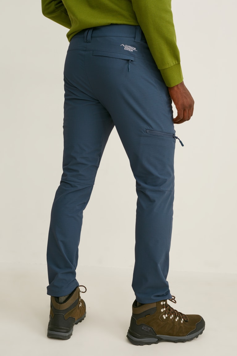 Turquoise C&A Cargo Lycra® Men's Trousers | QIMBU-5341