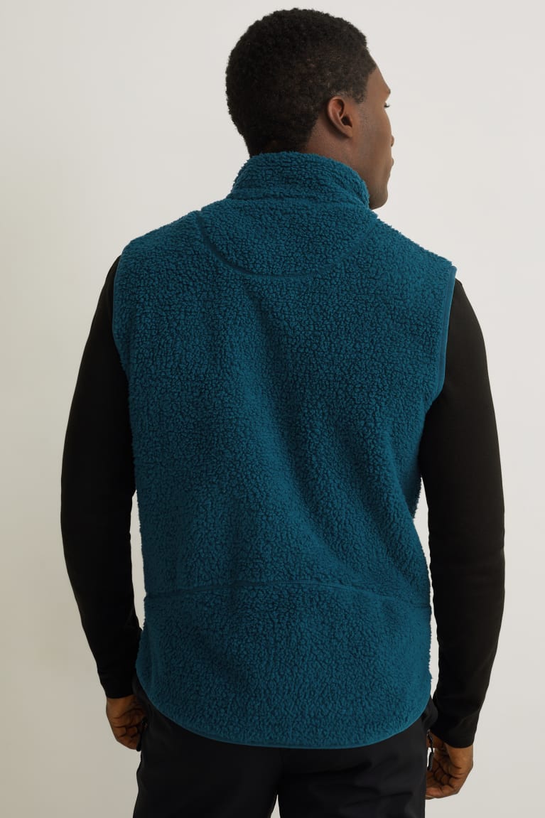 Turquoise C&A Fleece Gilet Thermolite® Ecomade Recycled Men's Jackets | JNQFR-8140