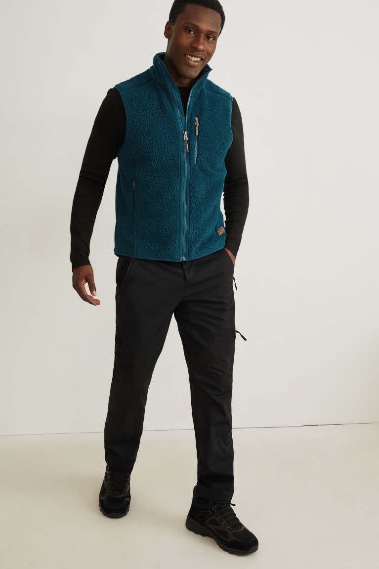 Turquoise C&A Fleece Gilet Thermolite® Ecomade Recycled Men's Jackets | JNQFR-8140