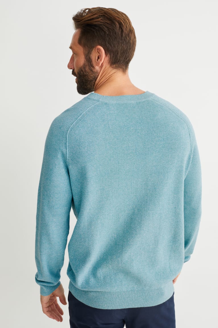 Turquoise C&A Men's Jumper | PYWJC-7429