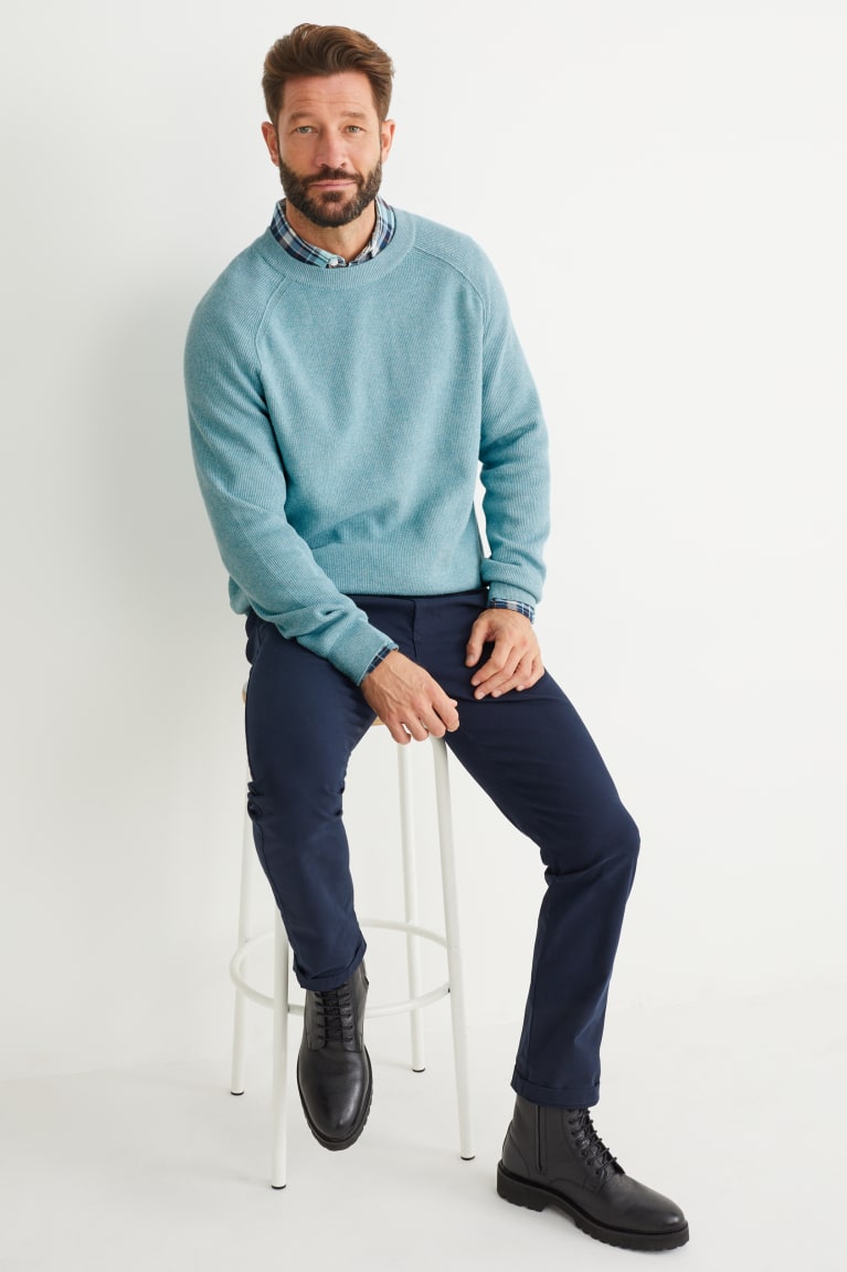 Turquoise C&A Men's Jumper | PYWJC-7429