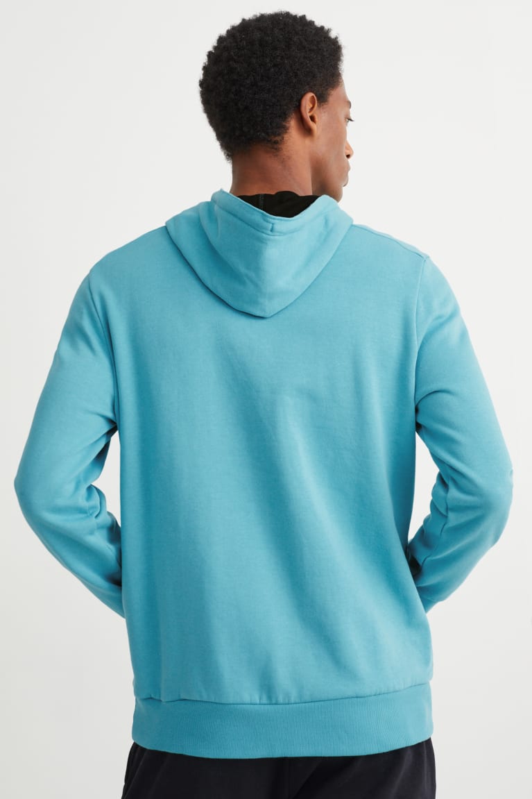 Turquoise C&A Men's Sweatshirts | MKSBV-5391