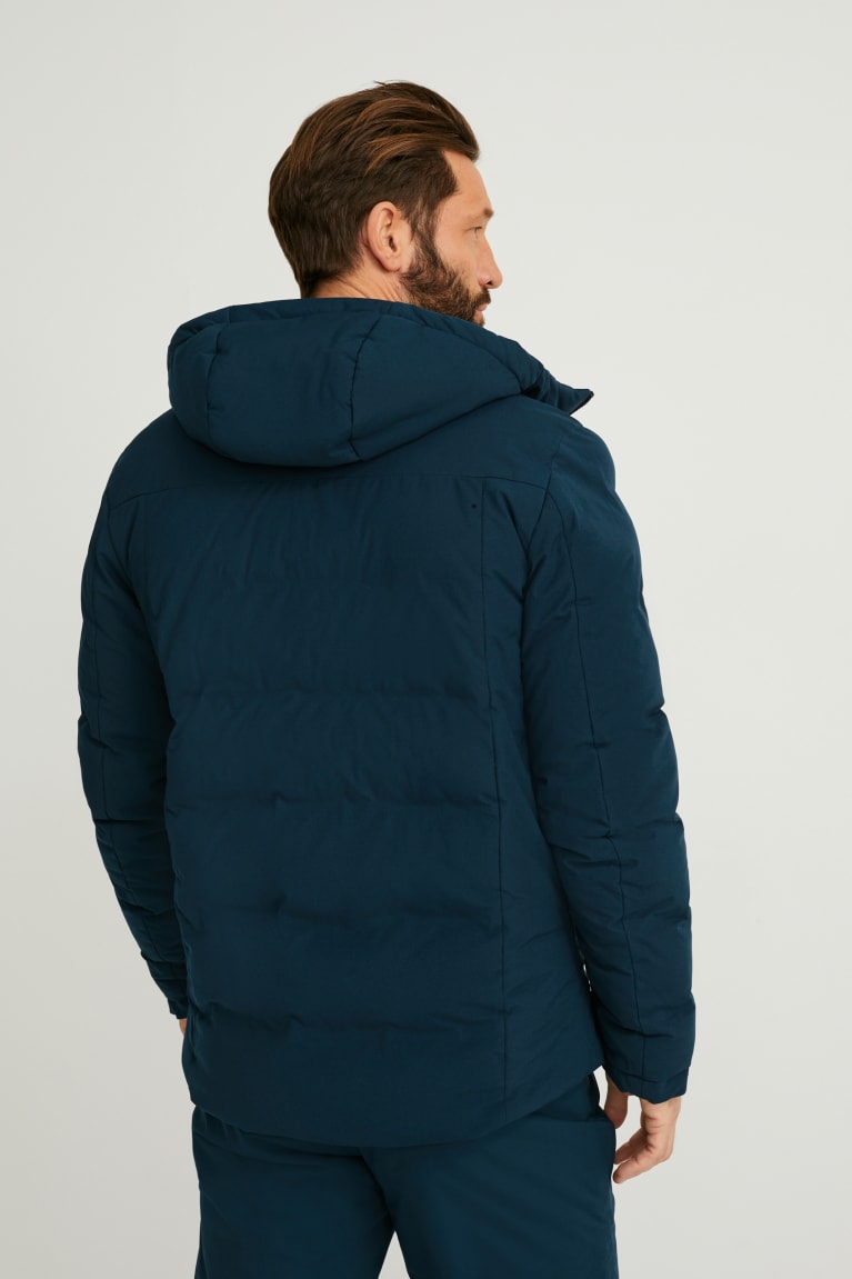 Turquoise C&A Ski With Hood Bionic-finish®eco Men's Jackets | GIMJZ-3471