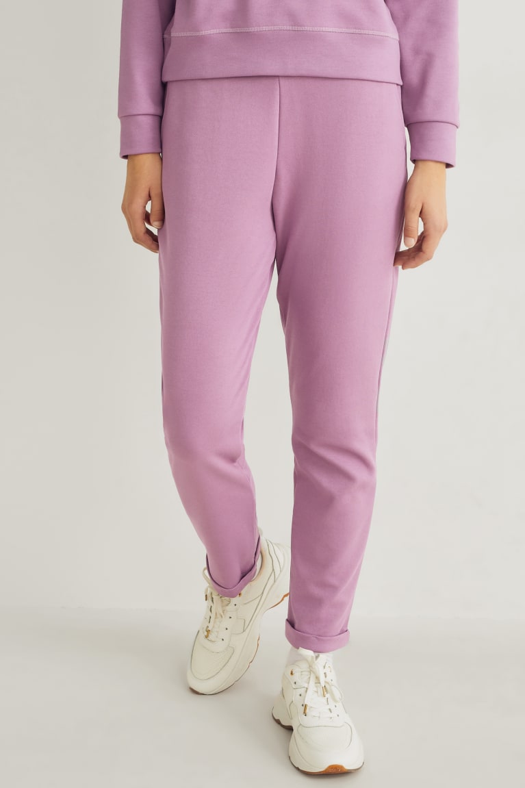 Violet C&A Jersey Skinny Fit Women's Trousers | BUSKH-8704