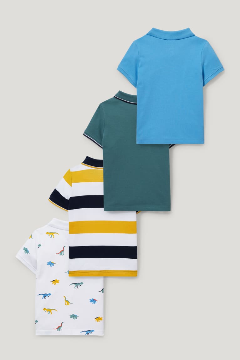 White / Blue C&A Multipack Of 4 Polo Boys' Shirts | XNIKO-3045