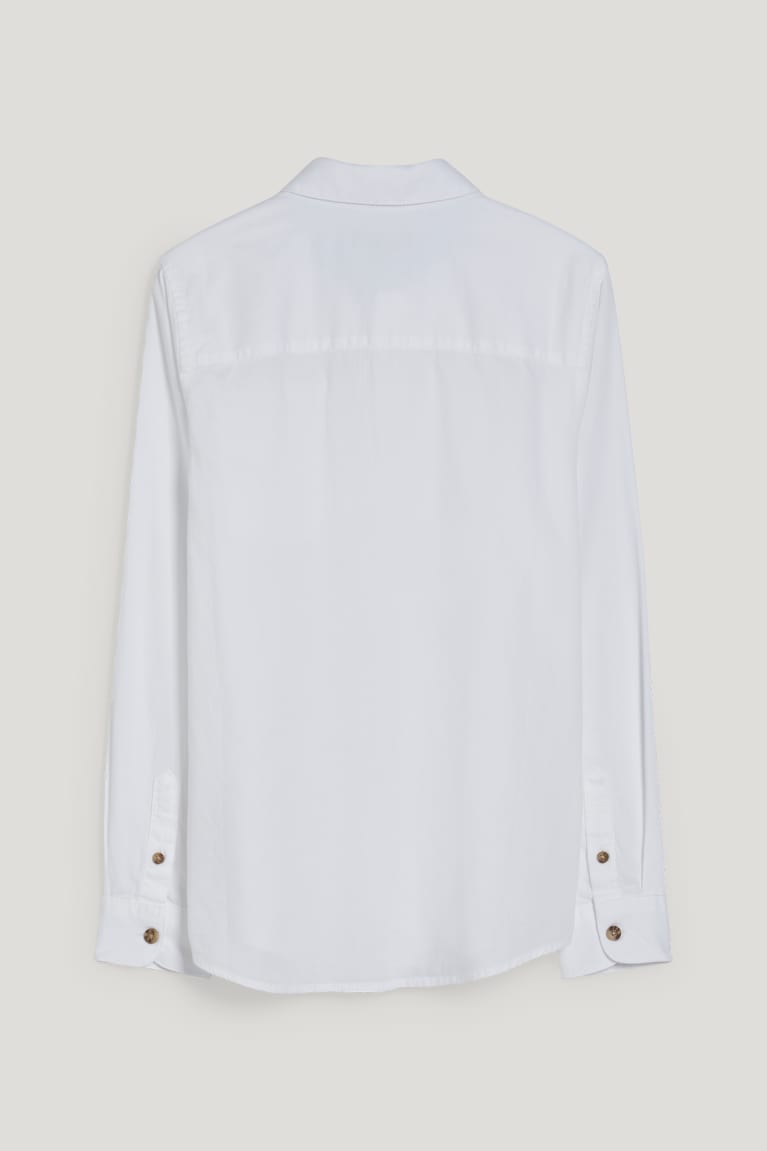 White C&A Boys' Shirts | IBGQO-4528