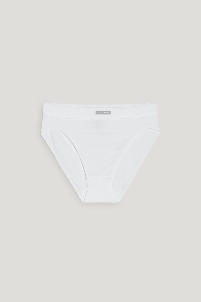 White C&A Briefs Organic Cotton Women's Underwear | EXTAM-3907