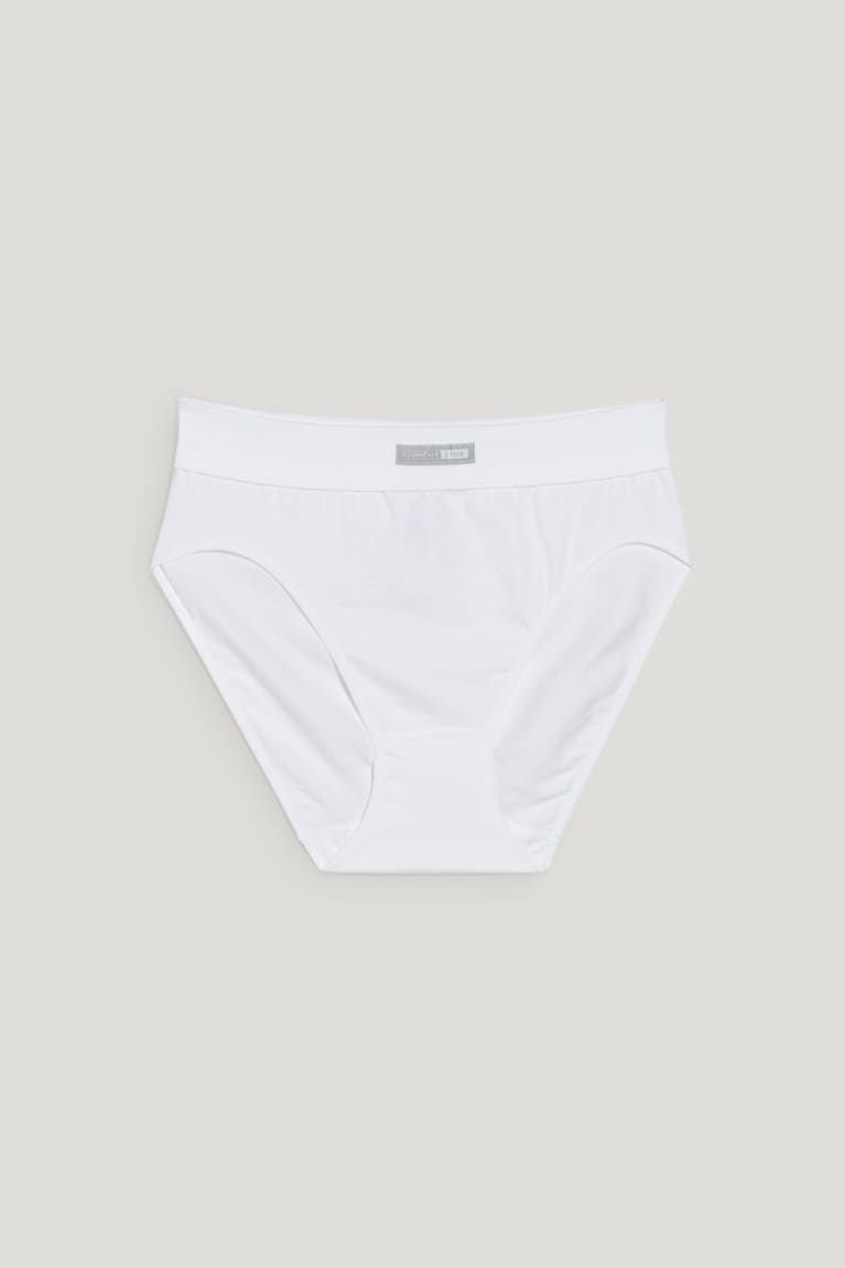 White C&A Briefs Organic Cotton Women's Underwear | JHGRK-9518