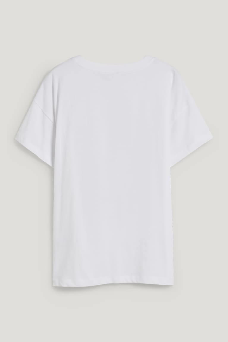 White C&A Clockhouse Women's T-shirts | TWIAP-7865