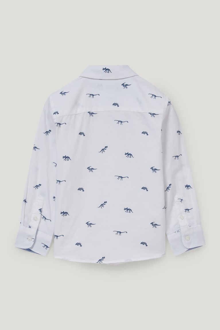 White C&A Dinosaur Boys' Shirts | MVJIF-2975