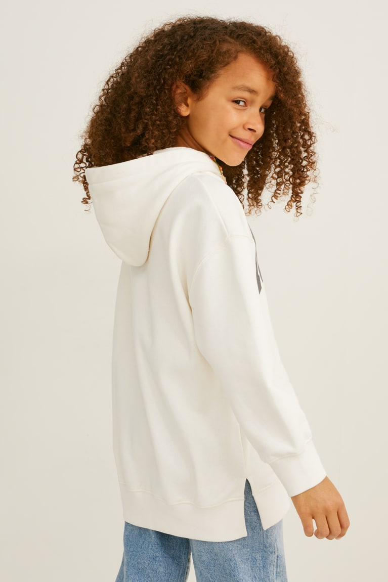 White C&A Girls' Hoodie | CBPYG-8246