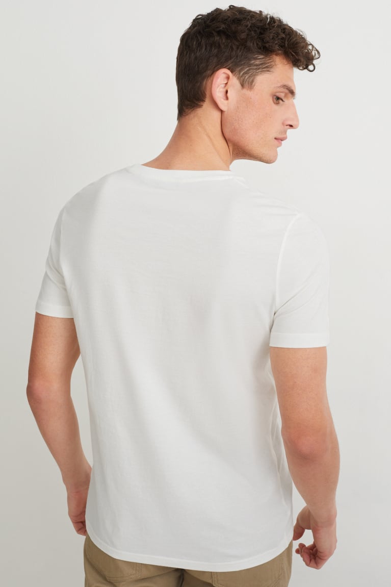 White C&A Men's T-shirts | ABCYD-2640