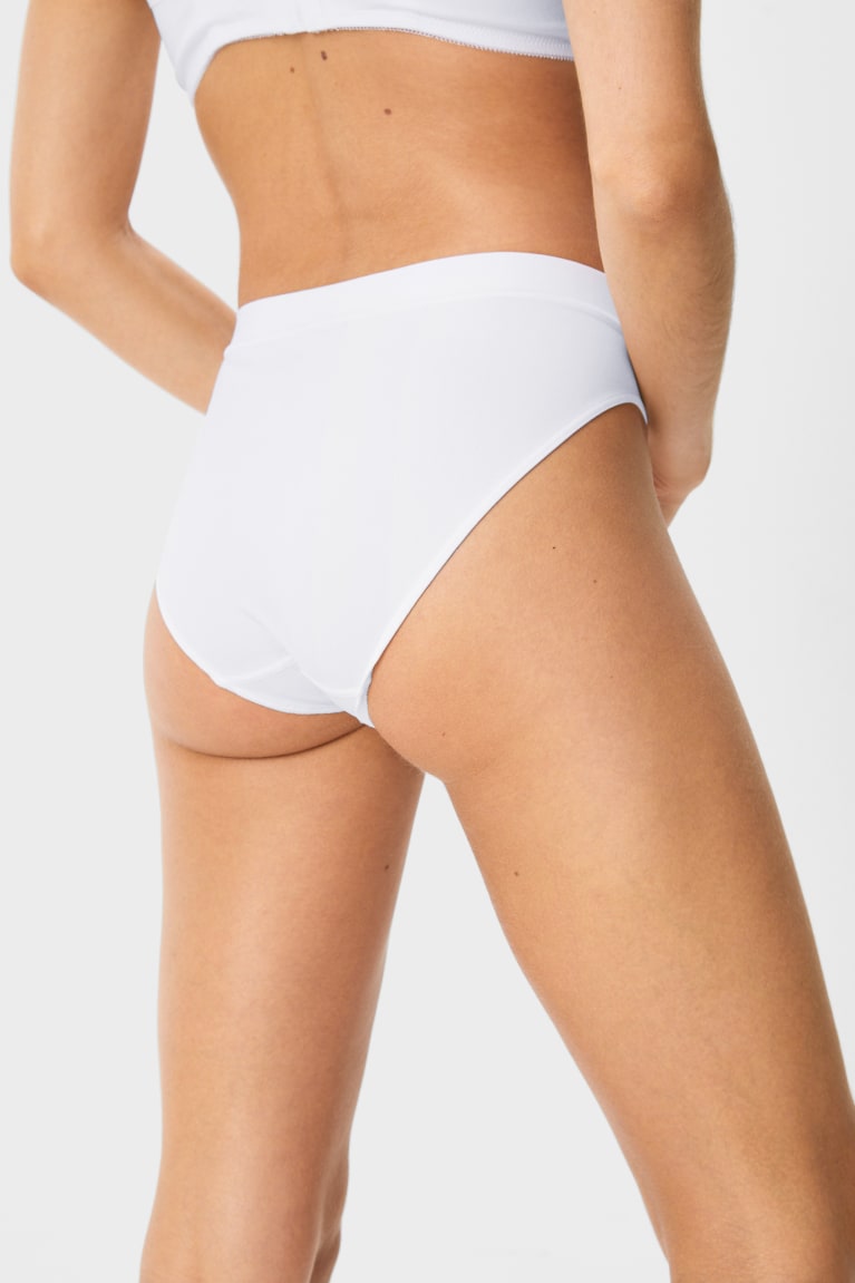 White C&A Multipack Of 7 Briefs Seamless Women's Underwear | XPJID-0617