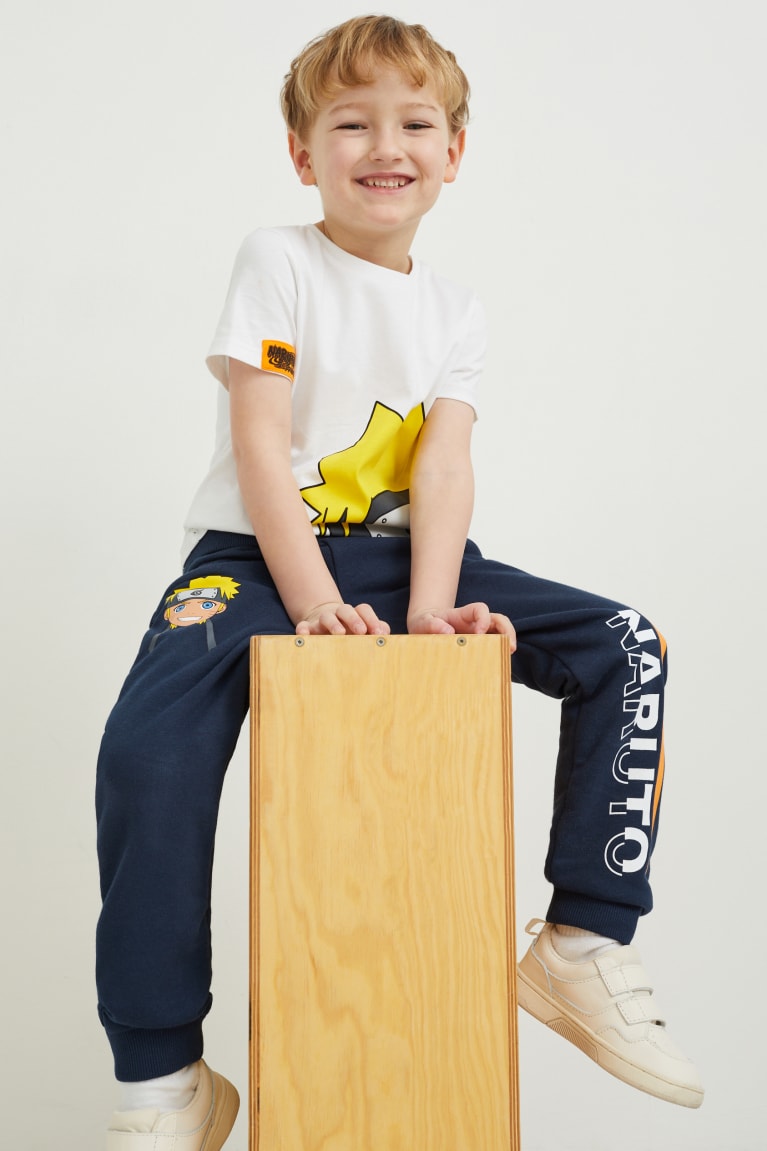 White C&A Naruto Sleeve Boys' T-shirts | TGKRE-8623