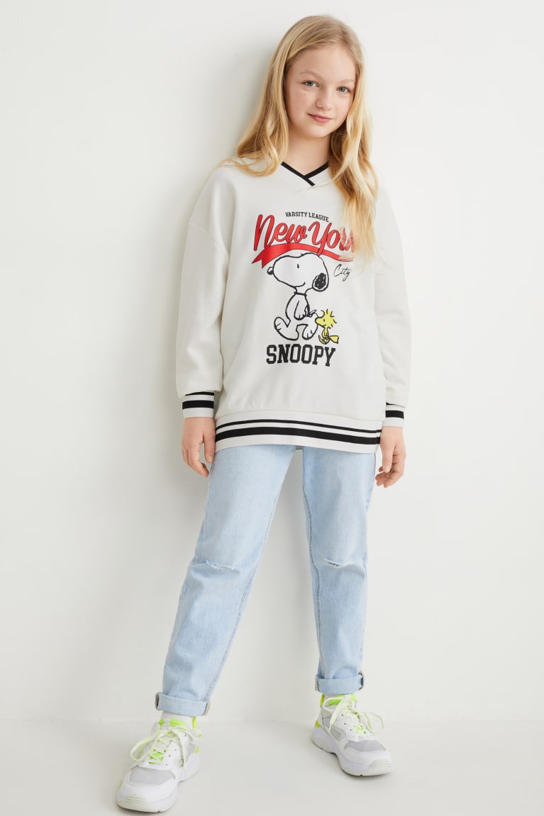 White C&A Peanuts Girls' Sweatshirts | DVCSM-6592