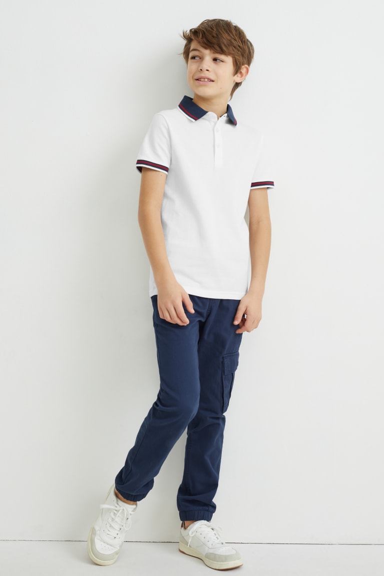 White C&A Polo Boys' Shirts | LQJWO-4537