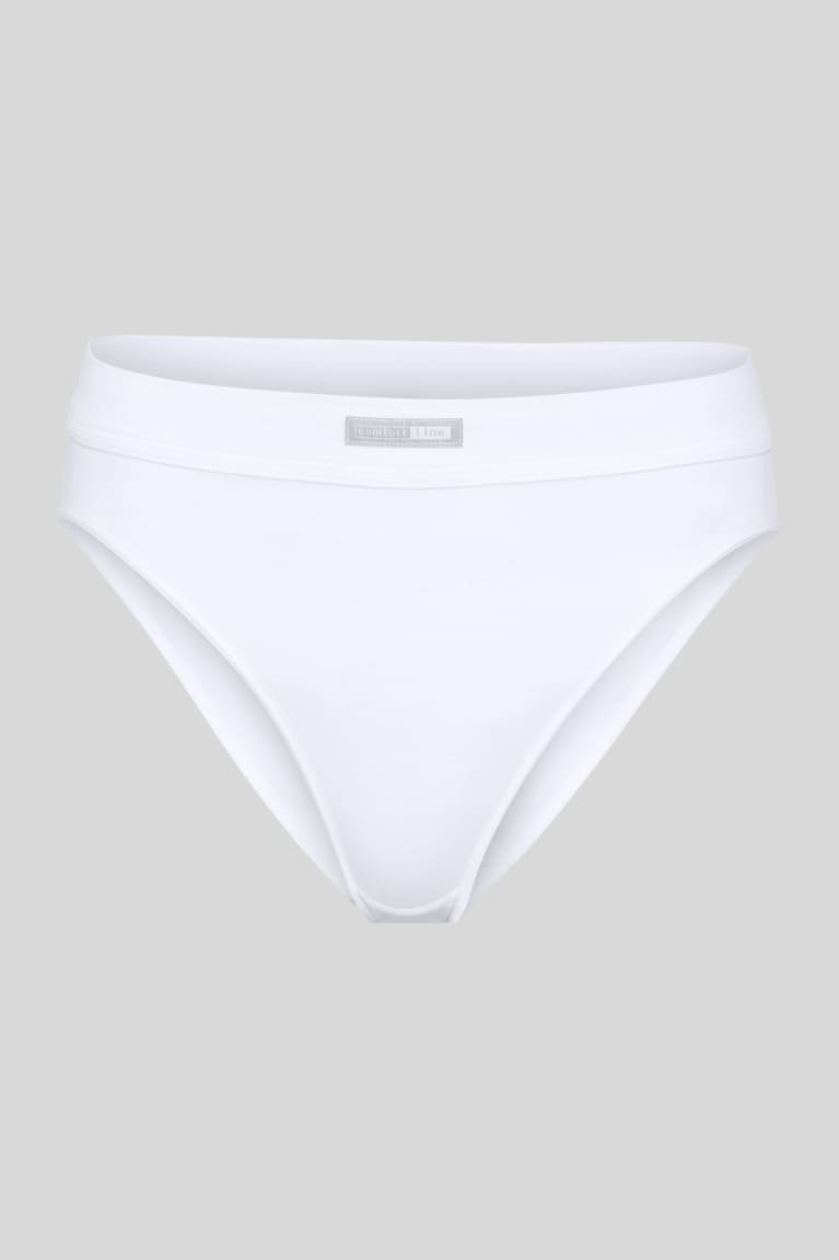 White C&A Speidel Briefs With Organic Cotton Women's Underwear | SOZDV-1465