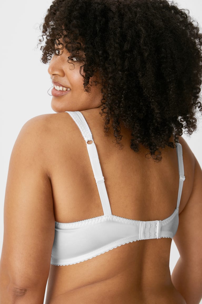 White C&A Underwire Bra Women's Underwear | YADIF-5324