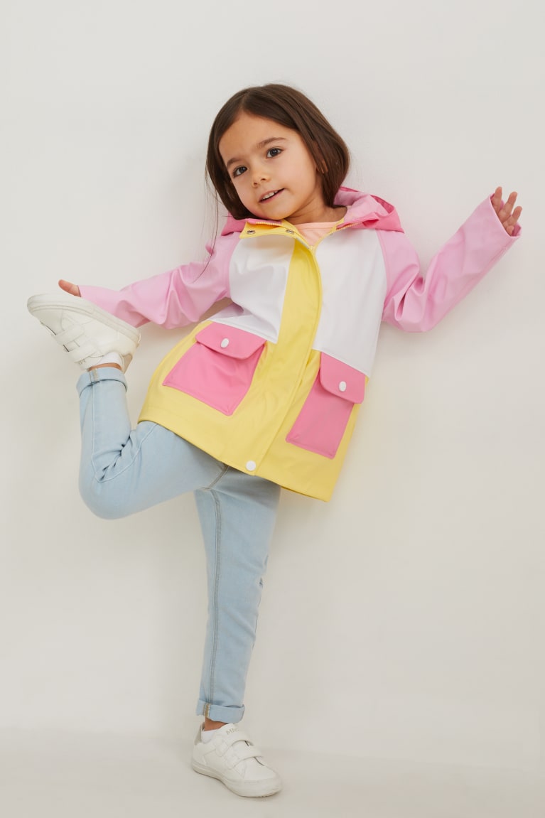 White C&A With Hood Girls' Jackets | PRKTN-1274