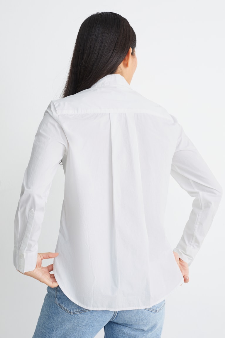 White C&A Women's Blouses | VMCRB-0691