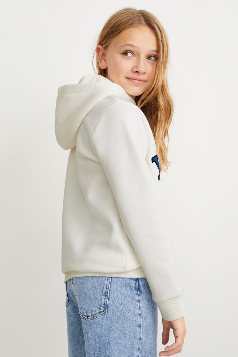 White C&A Yale University Girls' Hoodie | VUZXC-1754