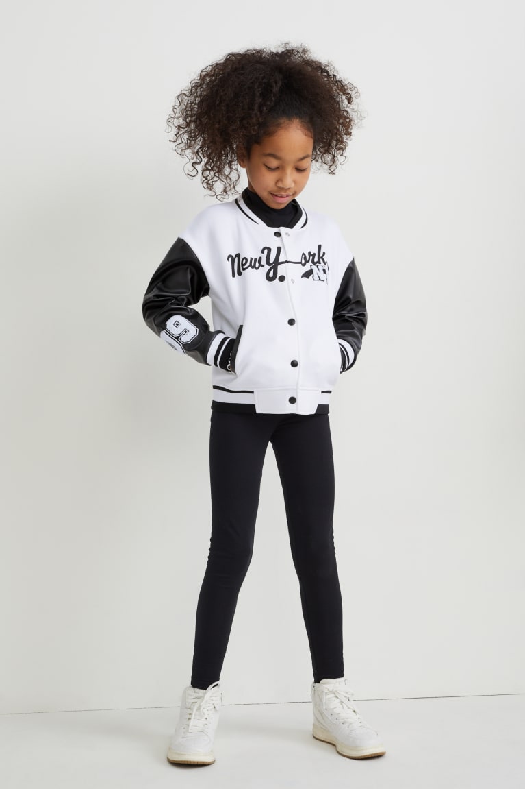 White C&A Zip-through Girls' Sweatshirts | BRLKD-4182