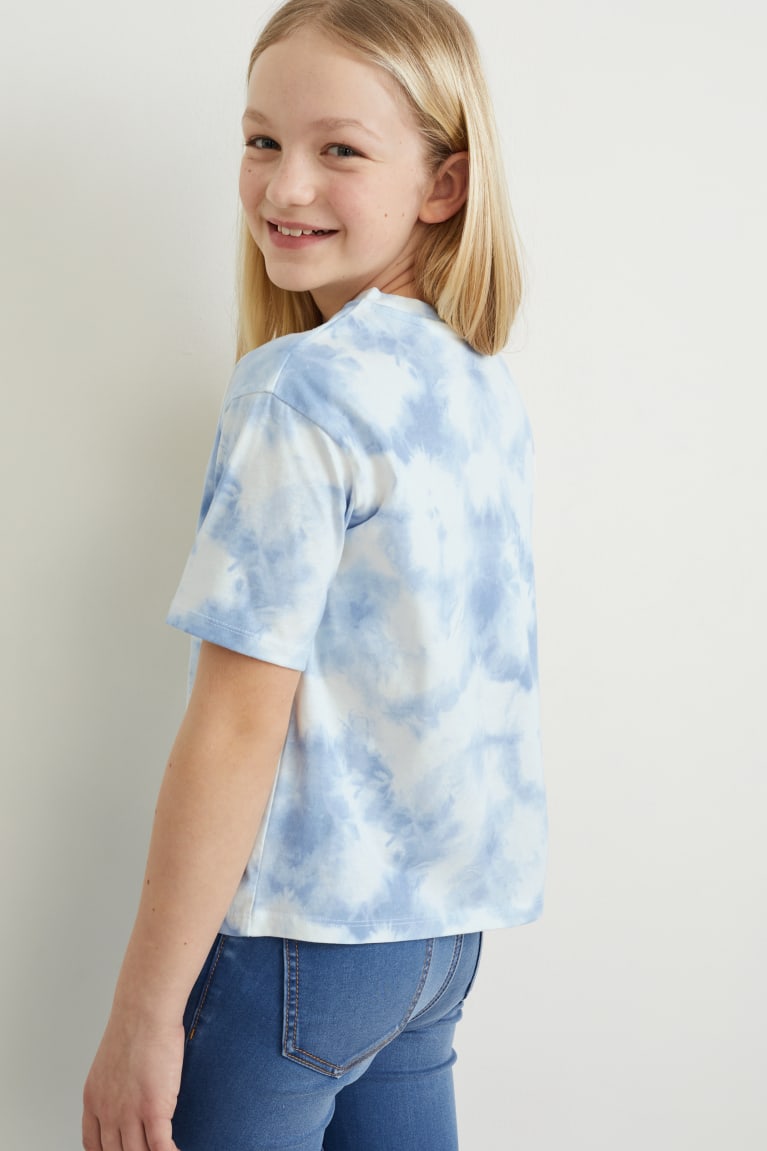 White / Light Blue C&A Pokémon Sleeve Girls' T-shirts | BHNCO-3790