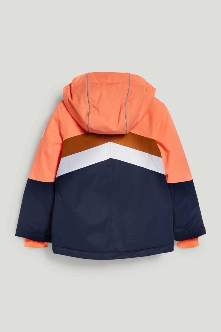 White / Orange C&A Ski With Hood Recycled Girls' Jackets | KFRLY-5807