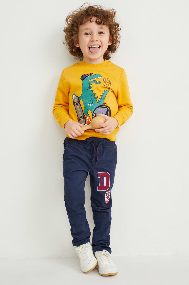 Yellow C&A Dinosaur Girls' Sweatshirts | PKAQL-7693