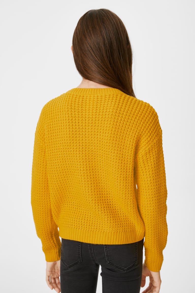 Yellow C&A Girls' Jumper | OLVJK-6783