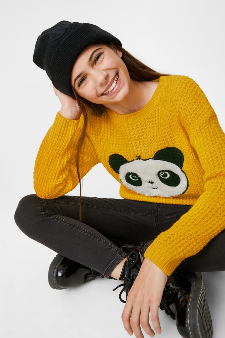 Yellow C&A Girls' Jumper | UBEMO-2589