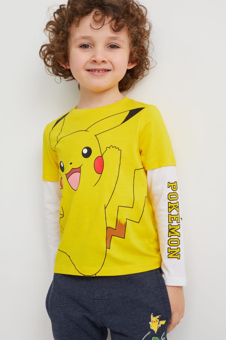 Yellow C&A Pokémon Long Sleeve Boys\' Top | EFNRZ-8905