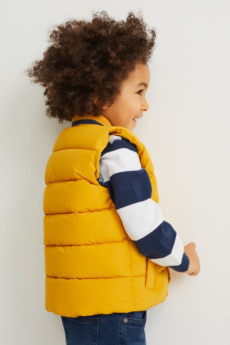 Yellow C&A Quilted Gilet Recycled Girls' Jackets | UCGXI-2816