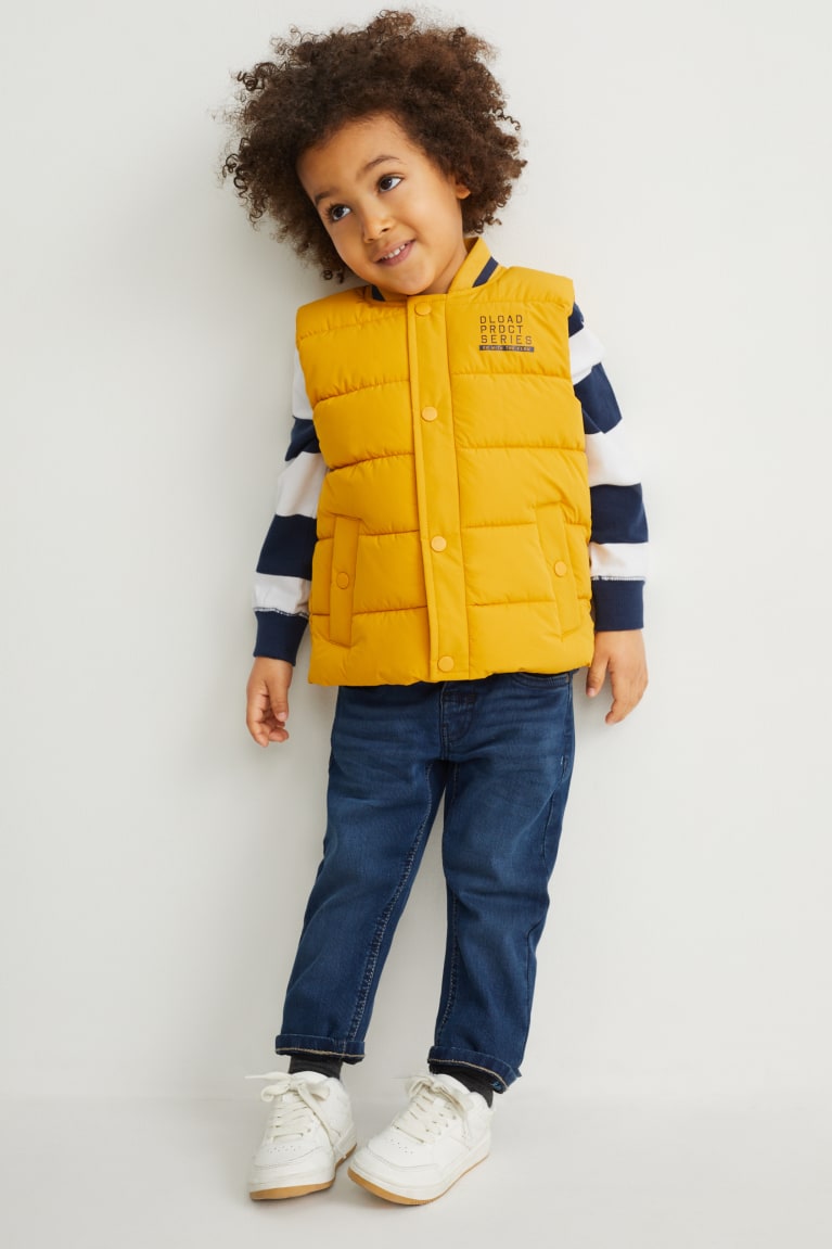 Yellow C&A Quilted Gilet Recycled Girls' Jackets | UCGXI-2816