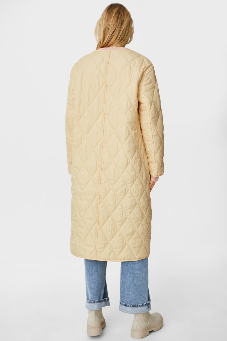 Yellow C&A Quilted Recycled Women's Coats | VSMKQ-8165