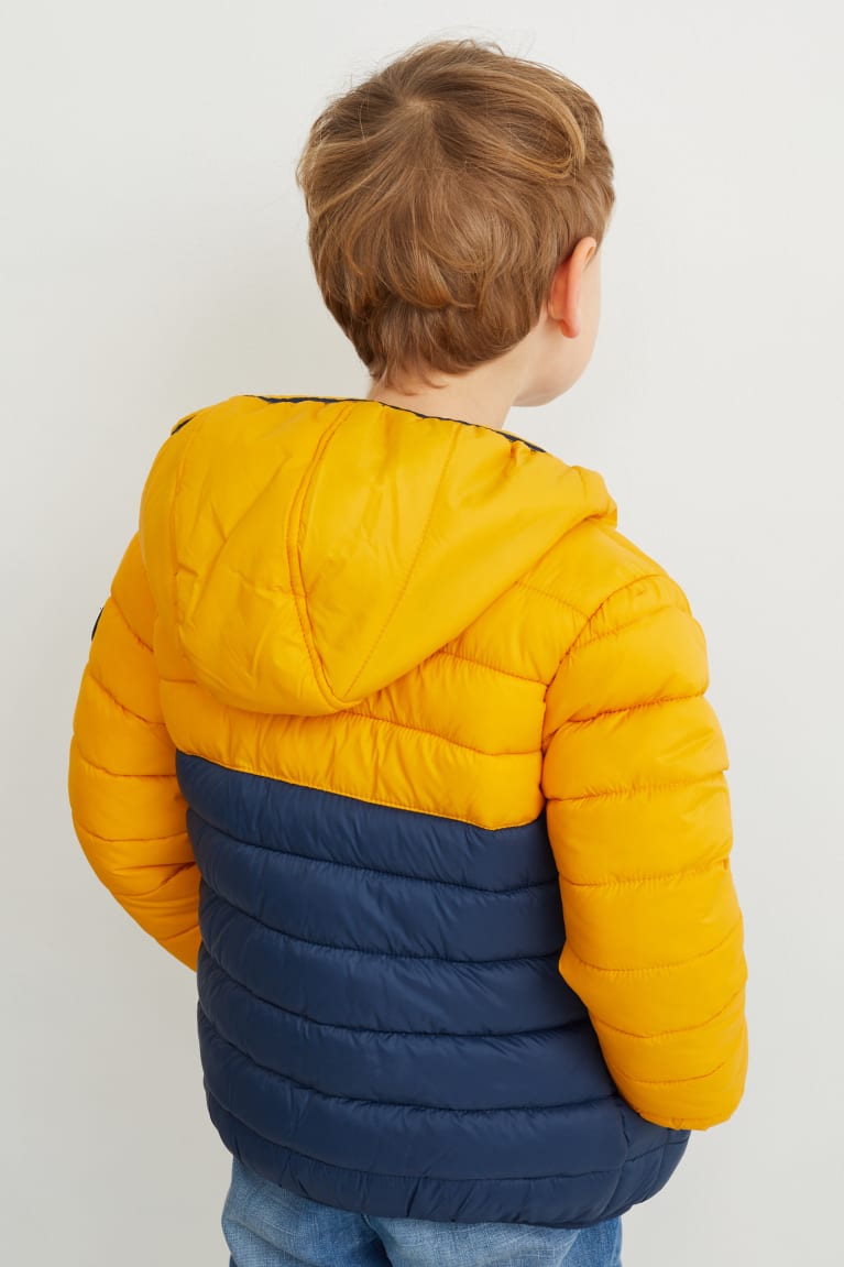 Yellow C&A Quilted With Hood Recycled Girls' Jackets | VOIXF-8320