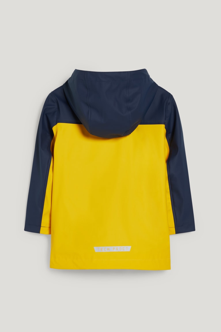 Yellow C&A Rain With Hood Girls' Jackets | FKUBM-5840