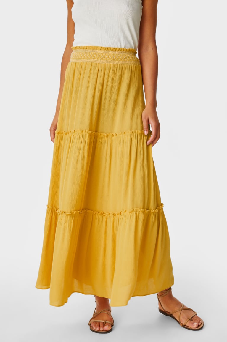 Yellow C&A Women's Skirts | LCIXO-7619